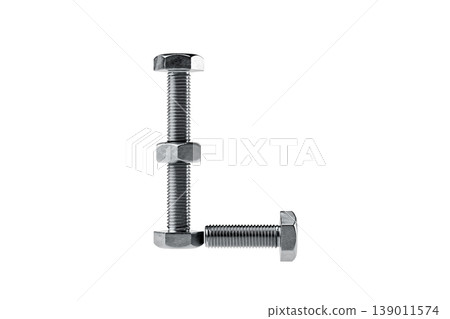 Creative Arrangement of Metal Bolts and Nuts Creative Arrangement of Metal Bolts and Nuts 139011574