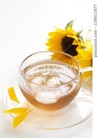 Barley tea and sunflower Barley tea and sunflower 139011977