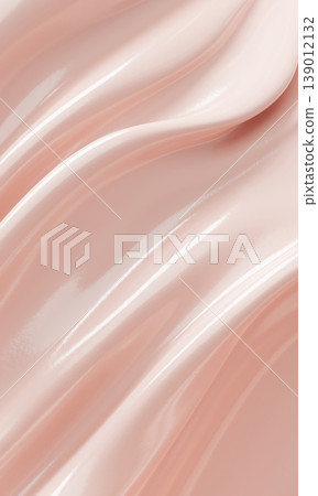 Abstract pink cosmetic cream texture smooth liquid skincare background 3D render 139012132