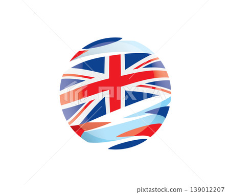 The British flag in an abstract sphere The British flag in an abstract sphere 139012207