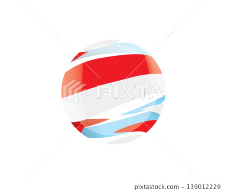 The Indonesian flag in an abstract sphere The Indonesian flag in an abstract sphere 139012229