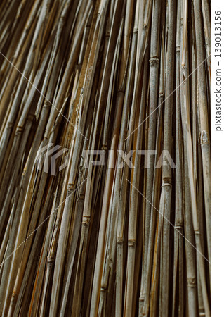 Dry reeds or bamboo texture. Natural background. Dry reeds or bamboo texture. Natural background. 139013156