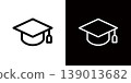 Icons representing graduation or studying 139013682