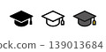 Icons representing graduation or studying 139013684