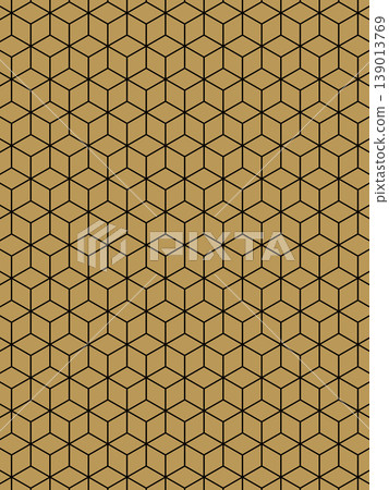 A background of counterfeit gold and overlapping black hexagons. A background of counterfeit gold and overlapping black hexagons. 139013769