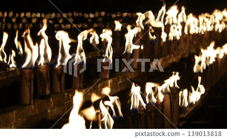Beautiful candle flame Beautiful candle flame 139013818