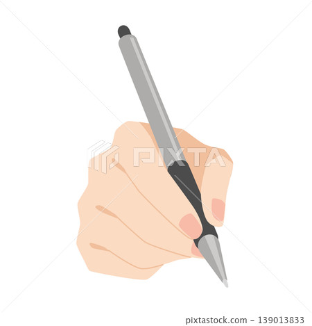 右手拿著繪圖板的插圖。 右手拿著繪圖板的插圖。 139013833