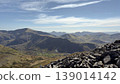 Welsh mountain landscape vast view with rocks and valley 139014142