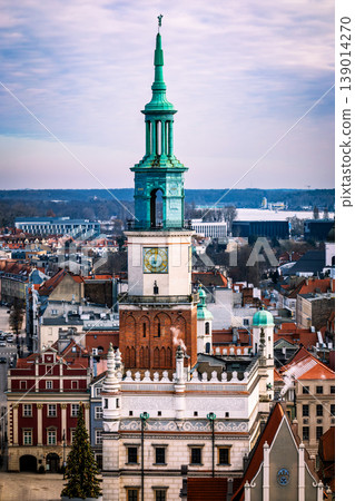 Amazing Aerial View Of Poznan Old Town Hall Amazing Aerial View Of Poznan Old Town Hall 139014270