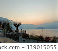 TREMEZZO, ITALY November 2024 Lake Como on a cloudy evening. 139015055