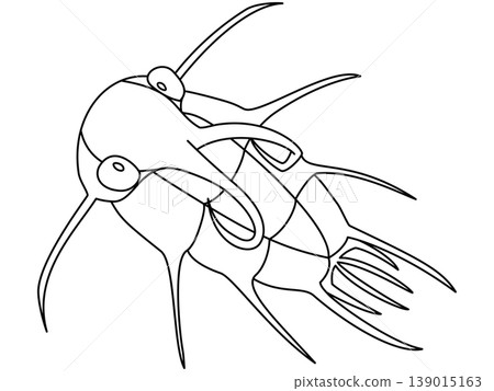 A pop art illustration of Dicranurus monstrosus (trilobite) A pop art illustration of Dicranurus monstrosus (trilobite) 139015163