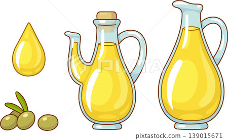 Olive oil drawing set Olive oil drawing set 139015671