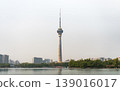 TV Tower in Yuyuantan Park Lake in Beijing 139016017