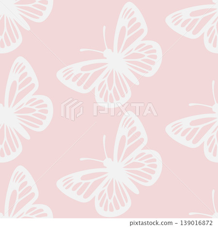 Large Butterfly Seamless Pattern 139016872