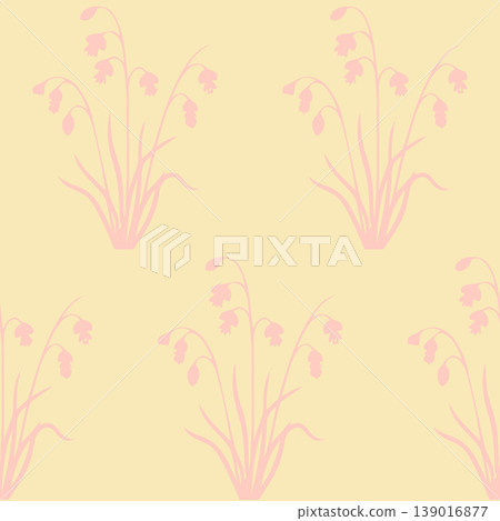 Delicate Grass Floral Seamless Pattern 139016877
