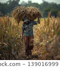 Carrying Harvest Baskets 139016999