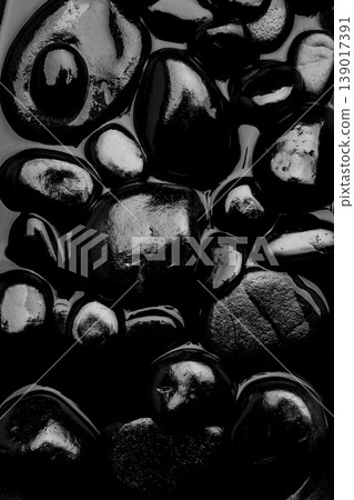 Black lava stone concept Black lava stone concept 139017391