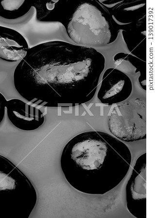 Black lava stone concept Black lava stone concept 139017392