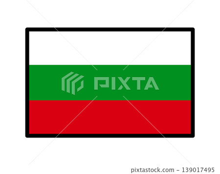 Illustration of the Bulgarian flag Illustration of the Bulgarian flag 139017495