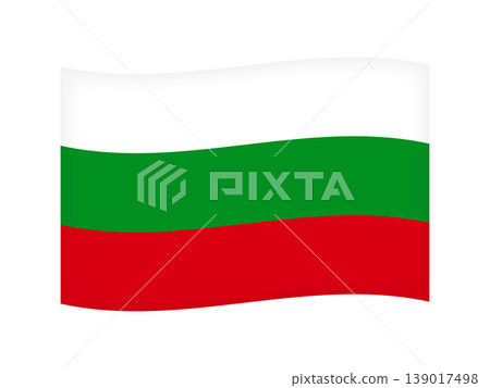 Illustration material of the Bulgarian flag 4 Illustration material of the Bulgarian flag 4 139017498