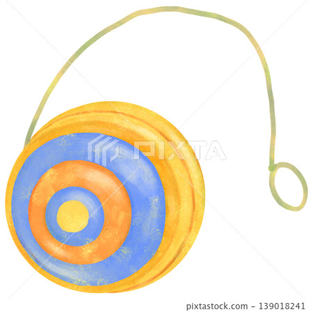 Illustration of a toy yo-yo Illustration of a toy yo-yo 139018241