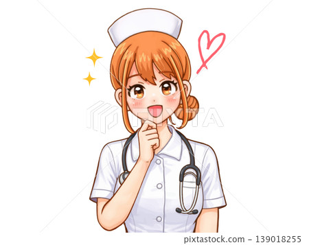 一位微笑的女護士插畫(2) 一位微笑的女護士插畫(2) 139018255