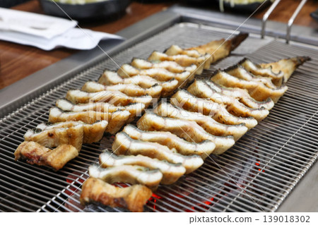 delicious authentic korean charcoal grilled eel delicious authentic korean charcoal grilled eel 139018302