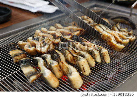 delicious authentic korean charcoal grilled eel delicious authentic korean charcoal grilled eel 139018330
