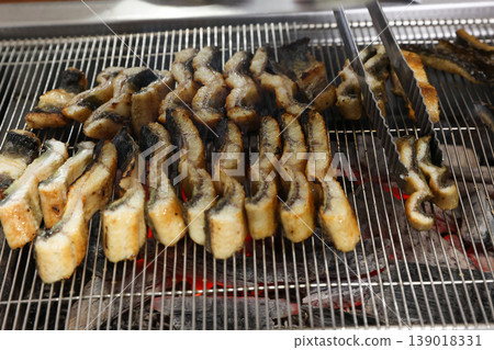 delicious authentic korean charcoal grilled eel 139018331