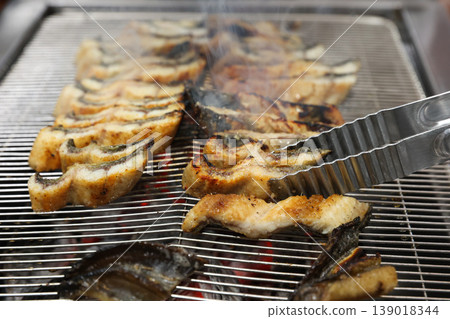 delicious authentic korean charcoal grilled eel delicious authentic korean charcoal grilled eel 139018344
