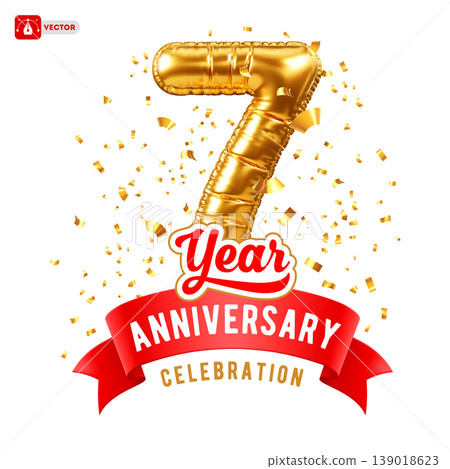 7th Year Anniversary Celebration Template 139018623