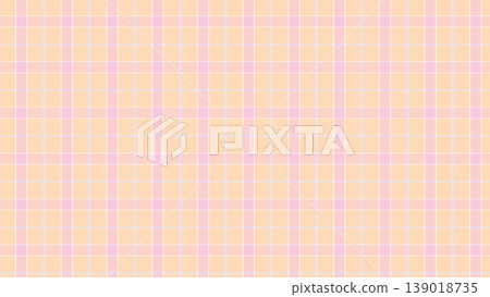Tartan check pattern in peach, pink, and lavender. Mellow pastel background material. Tartan check pattern in peach, pink, and lavender. Mellow pastel background material. 139018735