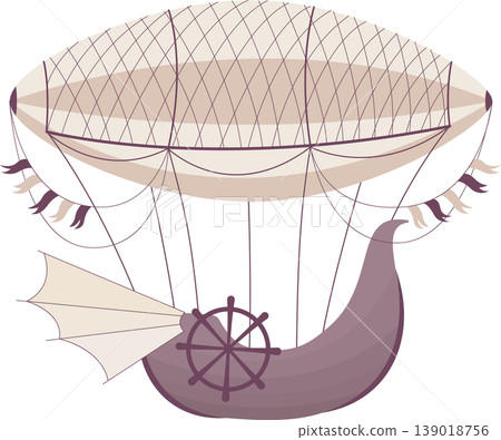 vintage cartoon zeppelin vintage cartoon zeppelin 139018756