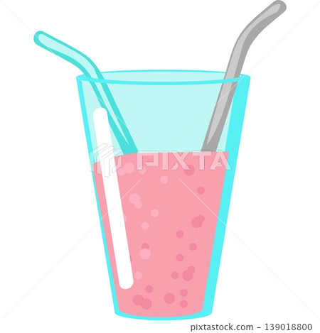 Disposable plastic drink glass vector flat icon Disposable plastic drink glass vector flat icon 139018800