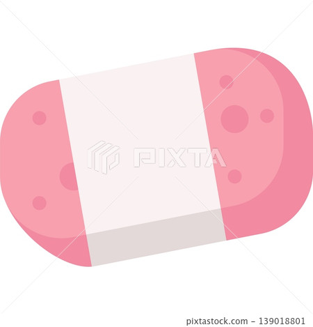 Eco shower or bath sponge vector icon isolated Eco shower or bath sponge vector icon isolated 139018801