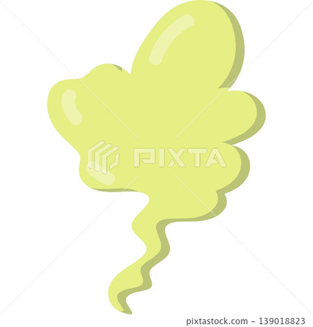 Smell icon vector chemical toxic gas isolated Smell icon vector chemical toxic gas isolated 139018823