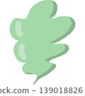 Smell cloud icon vector isolated on white 139018826