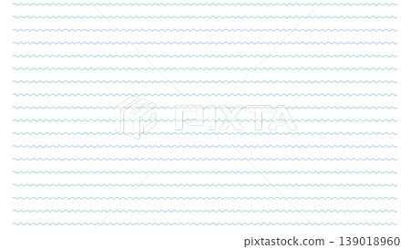 Handwritten-style wavy ruled line, blue, transparent background material. Handwritten-style wavy ruled line, blue, transparent background material. 139018960