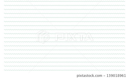 Handwritten-style wavy ruled lines, mint green, transparent background material. Handwritten-style wavy ruled lines, mint green, transparent background material. 139018961