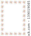 Vector colorful frame for text. Modern Art graphic template. Geometric empty frame with space 139019085