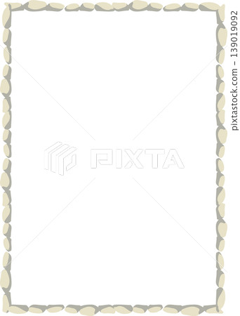 Stone Frame Rocks Border. Empty Cartoon Frame Made Of Small Stones. Hand drawn vector illustration Stone Frame Rocks Border. Empty Cartoon Frame Made Of Small Stones. Hand drawn vector illustration 139019092