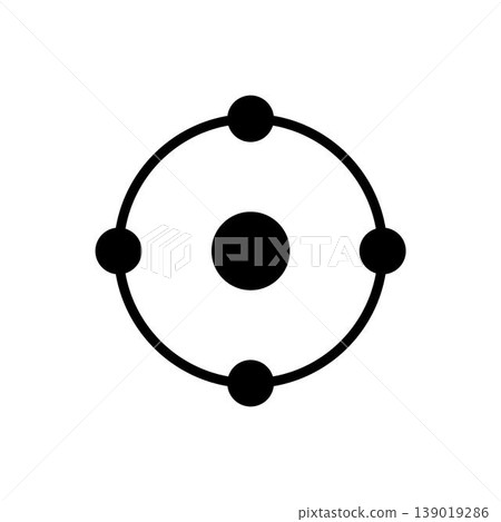 Four ion or electron logo illustration. Total 4 ion count. Four ion or electron logo illustration. Total 4 ion count. 139019286