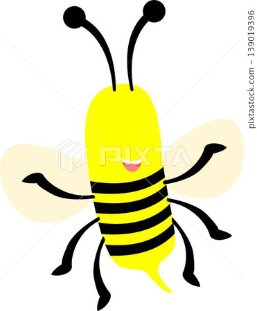 Jolly Hive Jive in Bee Illustration - Vector Buzz and Happy Hues 139019396