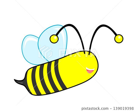 Buzzing Carousel - Playful Symphony in Bee Illustration 139019398
