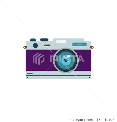 Flat Retro Camera Icon Flat Retro Camera Icon 139019502