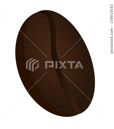 Coffee Bean Icon - Isolated Coffee Bean Graphic 139019583