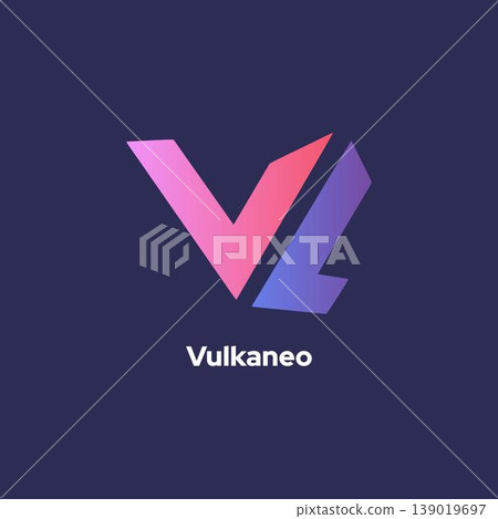 Vulkaneo - V and L Letter Logo Icon Design Abstract Template Elements Vulkaneo - V and L Letter Logo Icon Design Abstract Template Elements 139019697