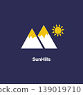 Sunhills - Sun and Mountains Logo. 139019710