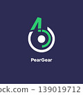 Peargear - Pear, Gear, and Number 60 Logo Line Design Concept 139019712