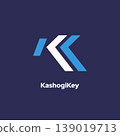 Kashigokey - Linked Letter K Logo Template. 139019713